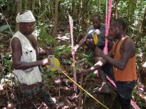 ...and the local botany team getting ready for a forest survey.