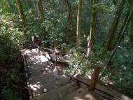 Stairs of death, leading to the station.