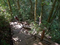 Stairs of death, leading to the station.